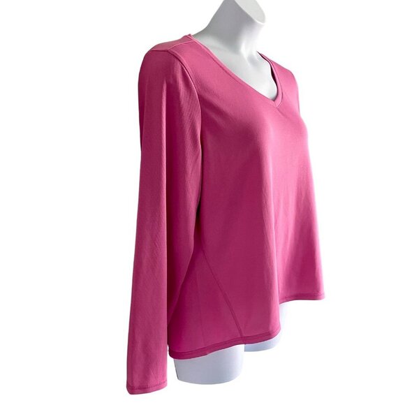 Reel Legends Freeline Long Sleeve V Neck Top Quick Dry UPF 30 Women's 1X NEW - Picture 4 of 7